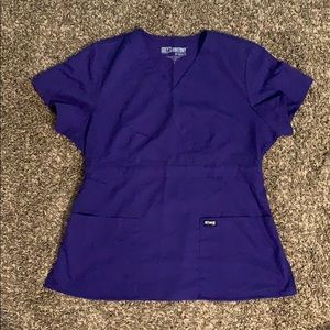 Grey’s Anatomy purple scrub top
